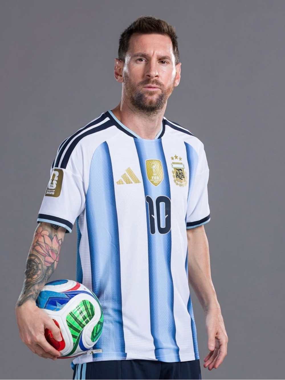 Argentina Home Soccer Jersey - White & Light Blue 2026 World Cup